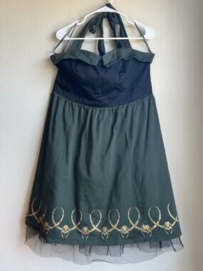 satin cape dress Tallulah Overlay May Crossover Bust Cherry Loves Me effortless statement Size:3x